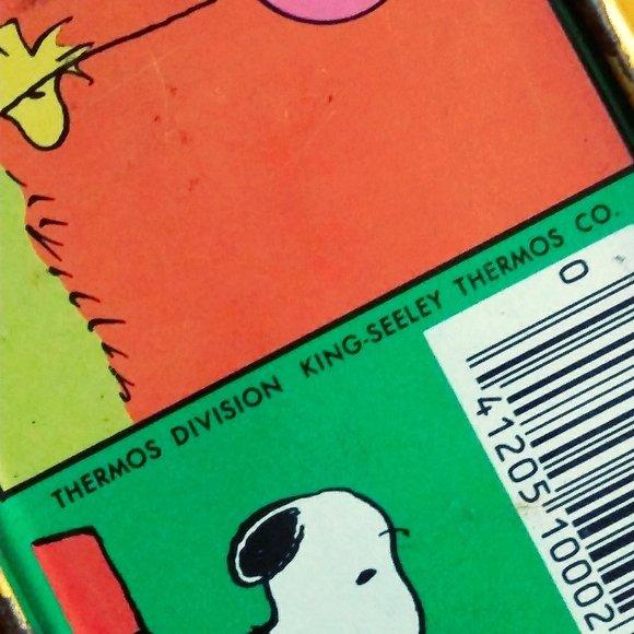 Peanuts vintage lunchbox & Snoopy plaque bundle. - Picture 2 of 16